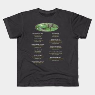 National Scenic Trails Kids T-Shirt